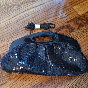 Black Sequin Women's Clutch Vintage
